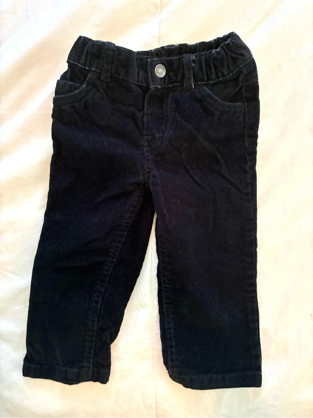 Carter's Black Corduroy Elastic-Waist Kids Pants